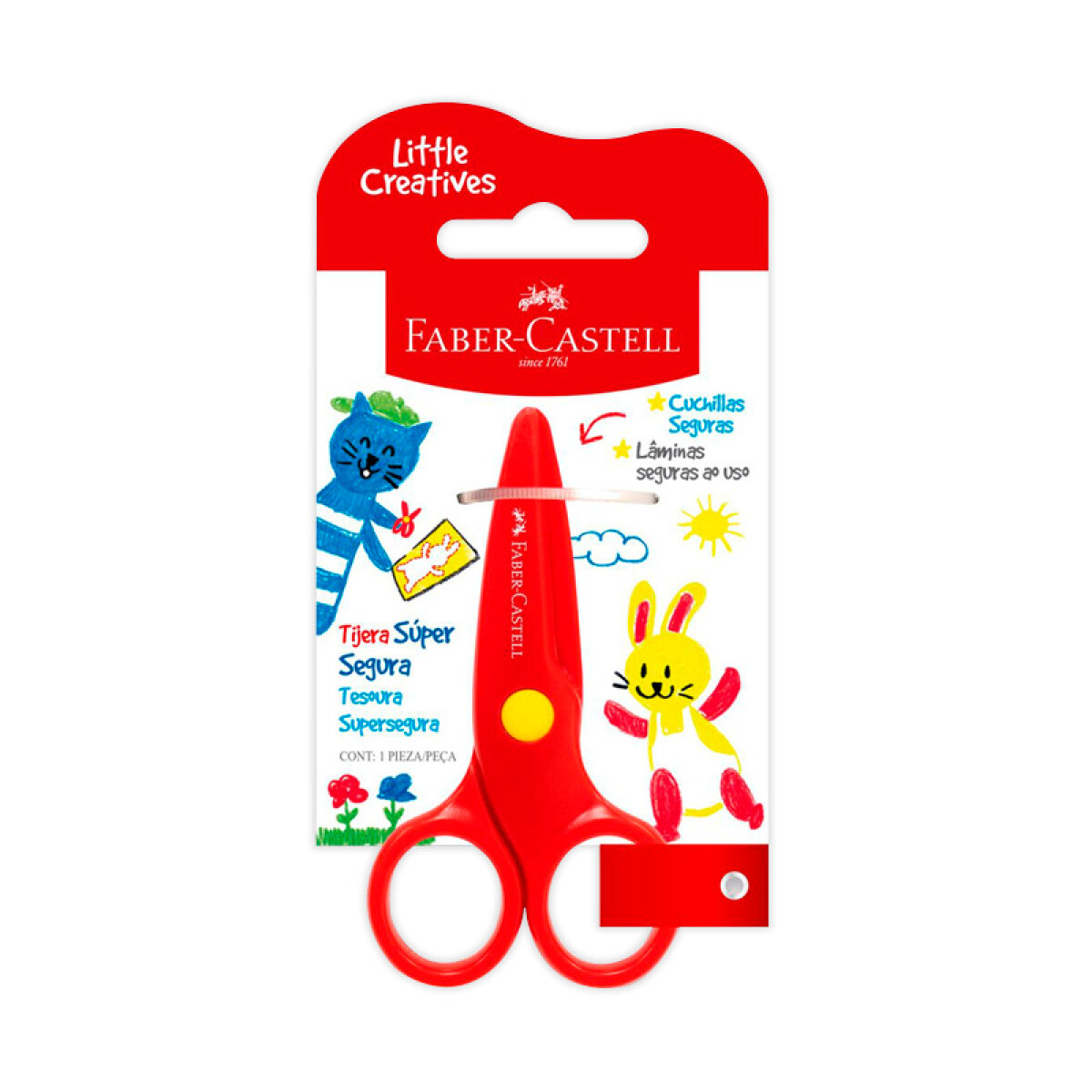 Tijera Super Segura Faber-Castell 