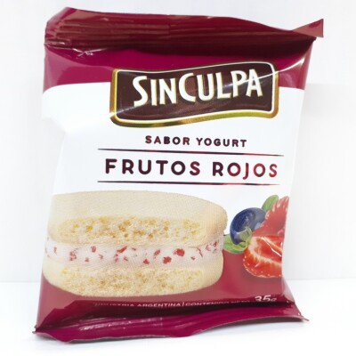 Alfajor Frutos Rojos Sin Culpa 35g Alfajor Sin Culpa Frutos Rojo