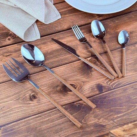 Juego de Cubiertos + Utensilios para Ensalada 26 Piezas Juego de Cubiertos + Utensilios para Ensalada 26 Piezas