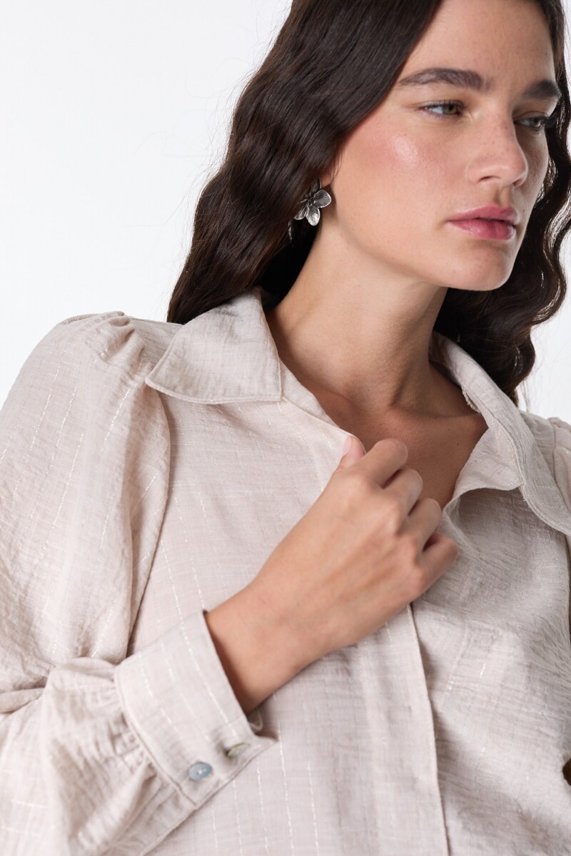 Camisa Print Beige