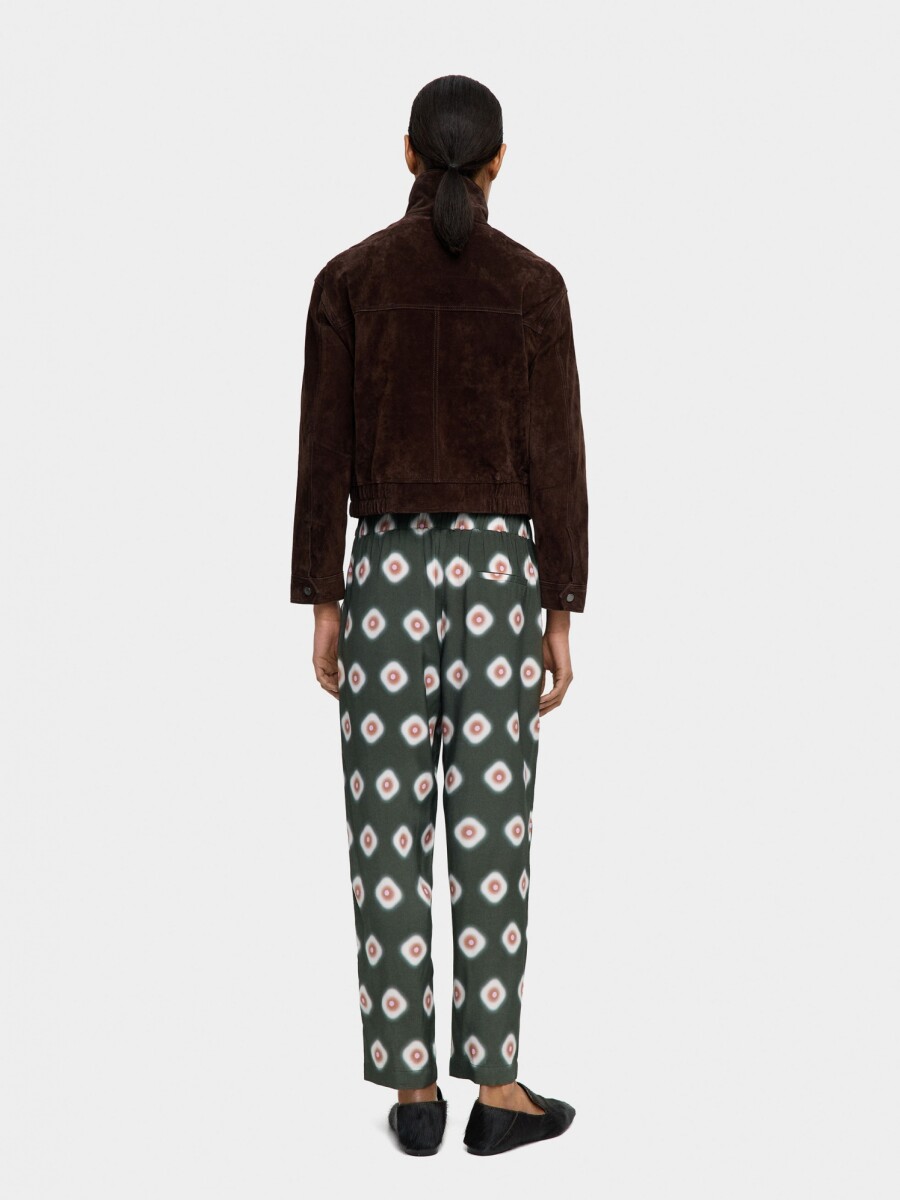 Pantalón Fluido Estampado verde