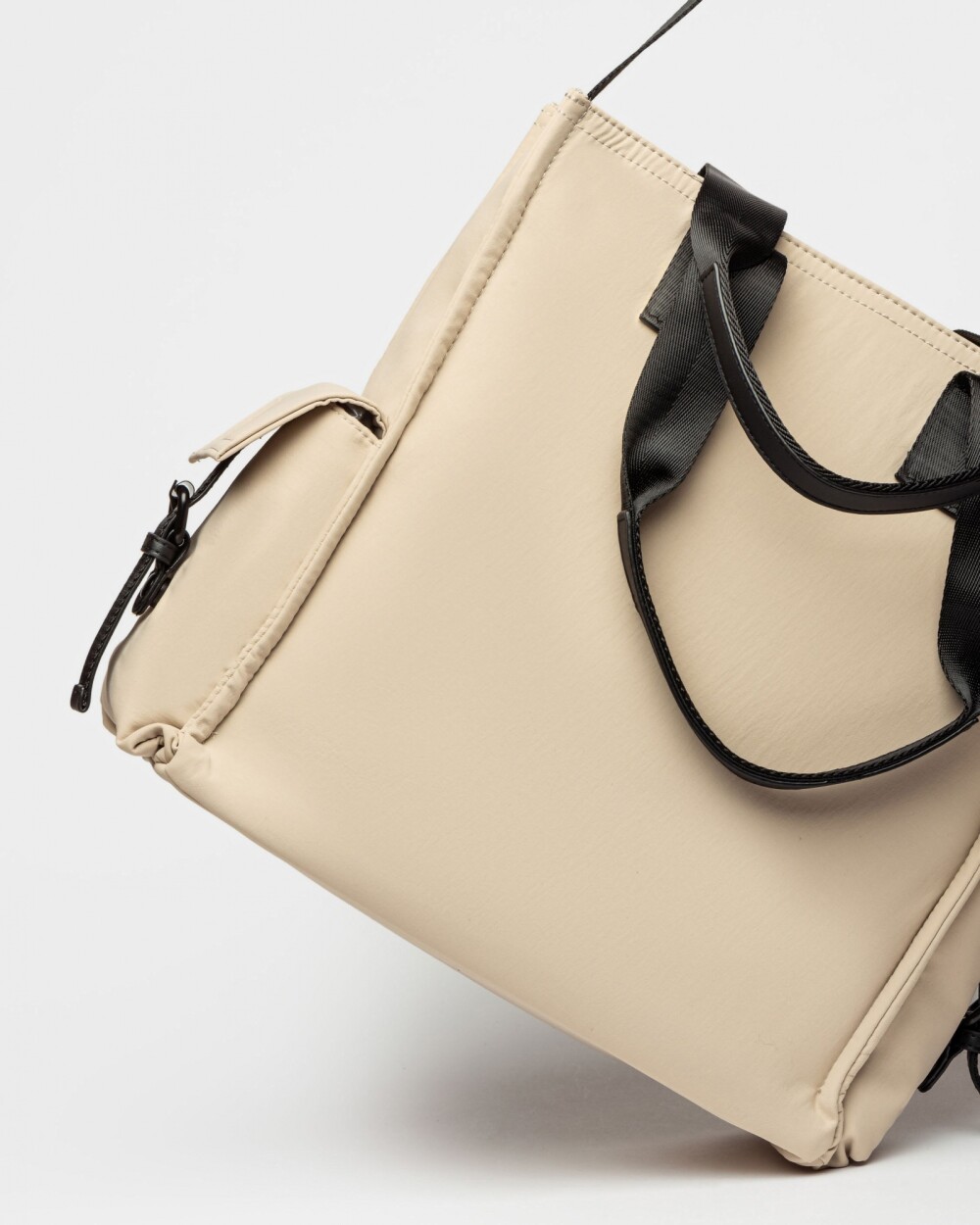 Cartera Al Hombro Light Nylon Negro Natural