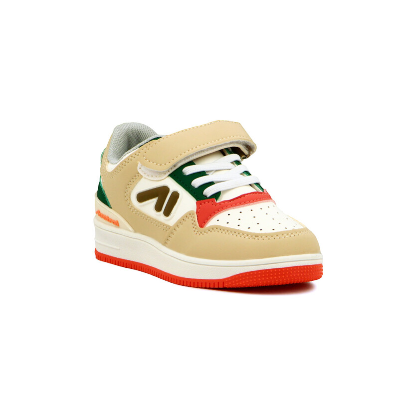 Austral Calzado Deportivo Energy C Niño/a Acordonado Con Velcro Beige-verde