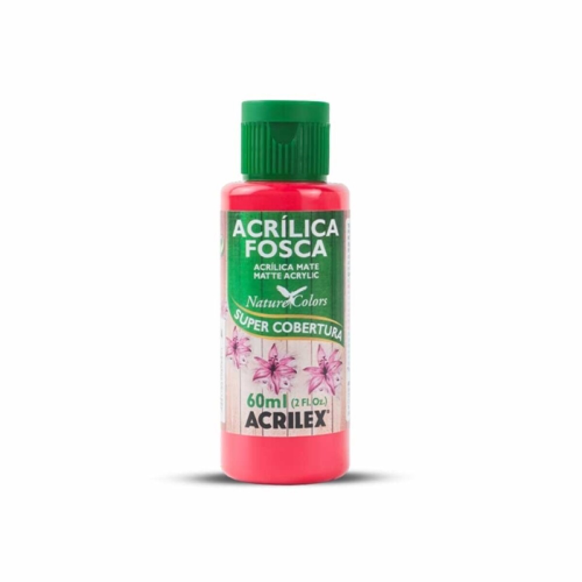 Pintura Acrílica Acrilex Mate 60 ml (Tonos Rojos y Marron) - 541 Rojo Vivo 