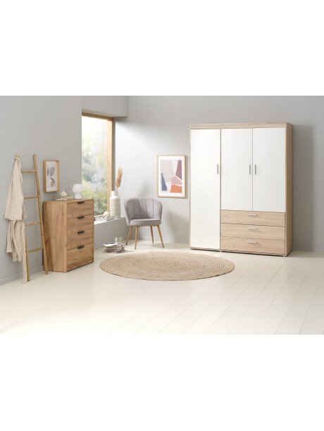 Armario BIRKELSE 150x198 roble/blanco Armario BIRKELSE 150x198 roble/blanco