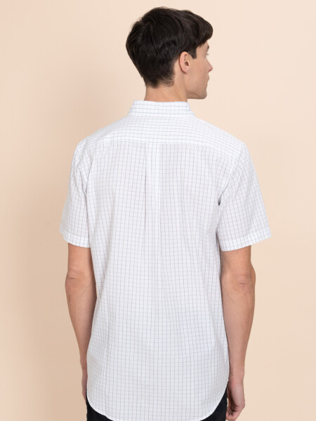 Camisa Cuadros Blanco