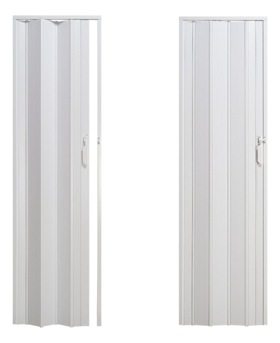 Puerta Pvc Corrediza Plegable Acordeon 210 X 60 Cm - Blanco 