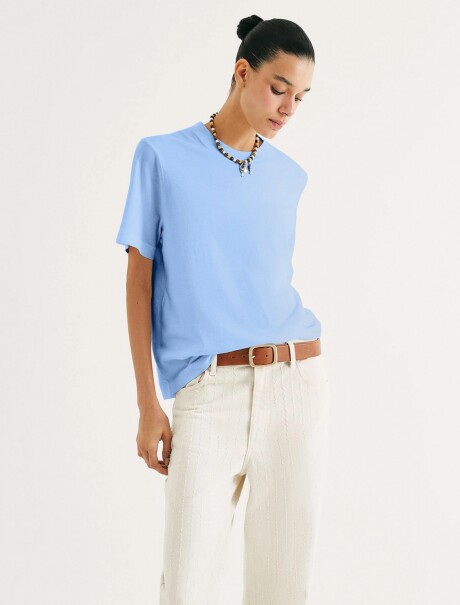 CAMISETA MANGA CORTA AZUL