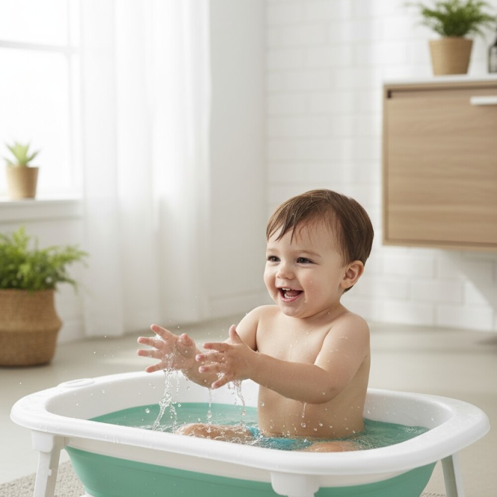 Baño plegable FIJI KIKKABOO verde agua