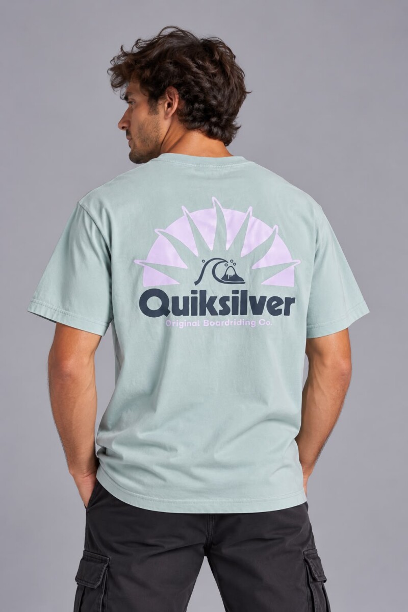 T-SHIRT QUIKSILVER 40616 M.C - VERDE 