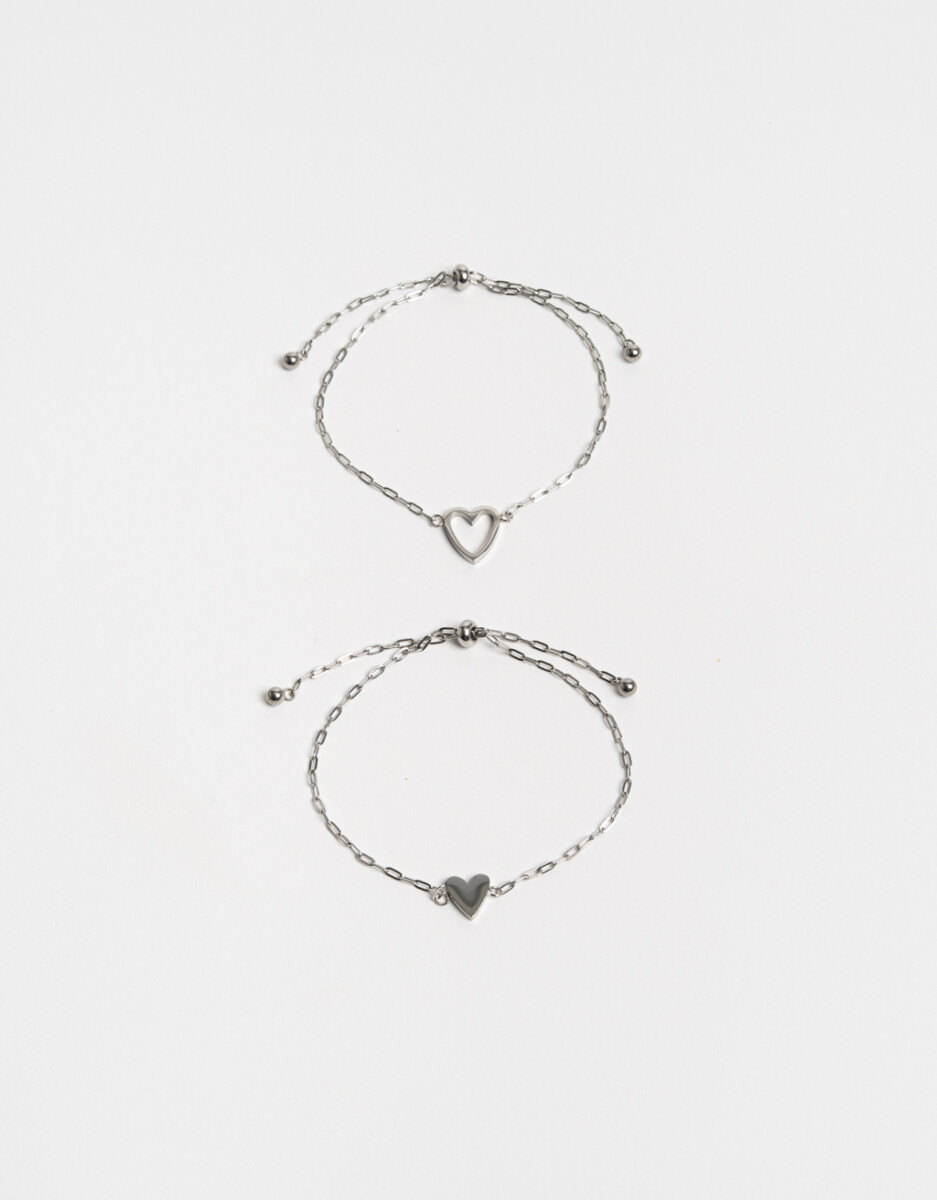 Pulseras Flexibles Sets Premium Silver 