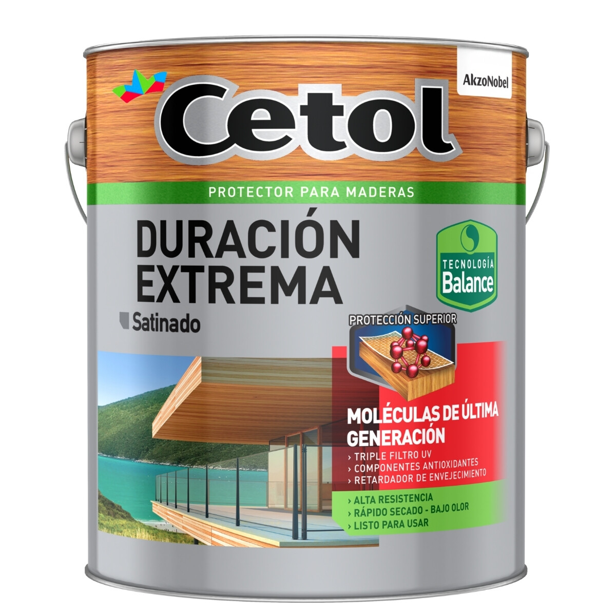 CETOL DURACION EXTREMA SATINADO CEDRO - 4 LT 