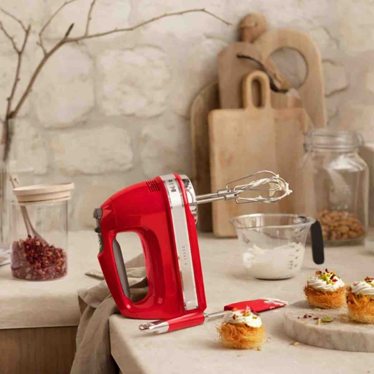 Batidora de Mano Roja Imperial Kitchenaid 