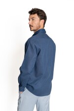 Camisa Lino-Cotton Guarnieri NAVY