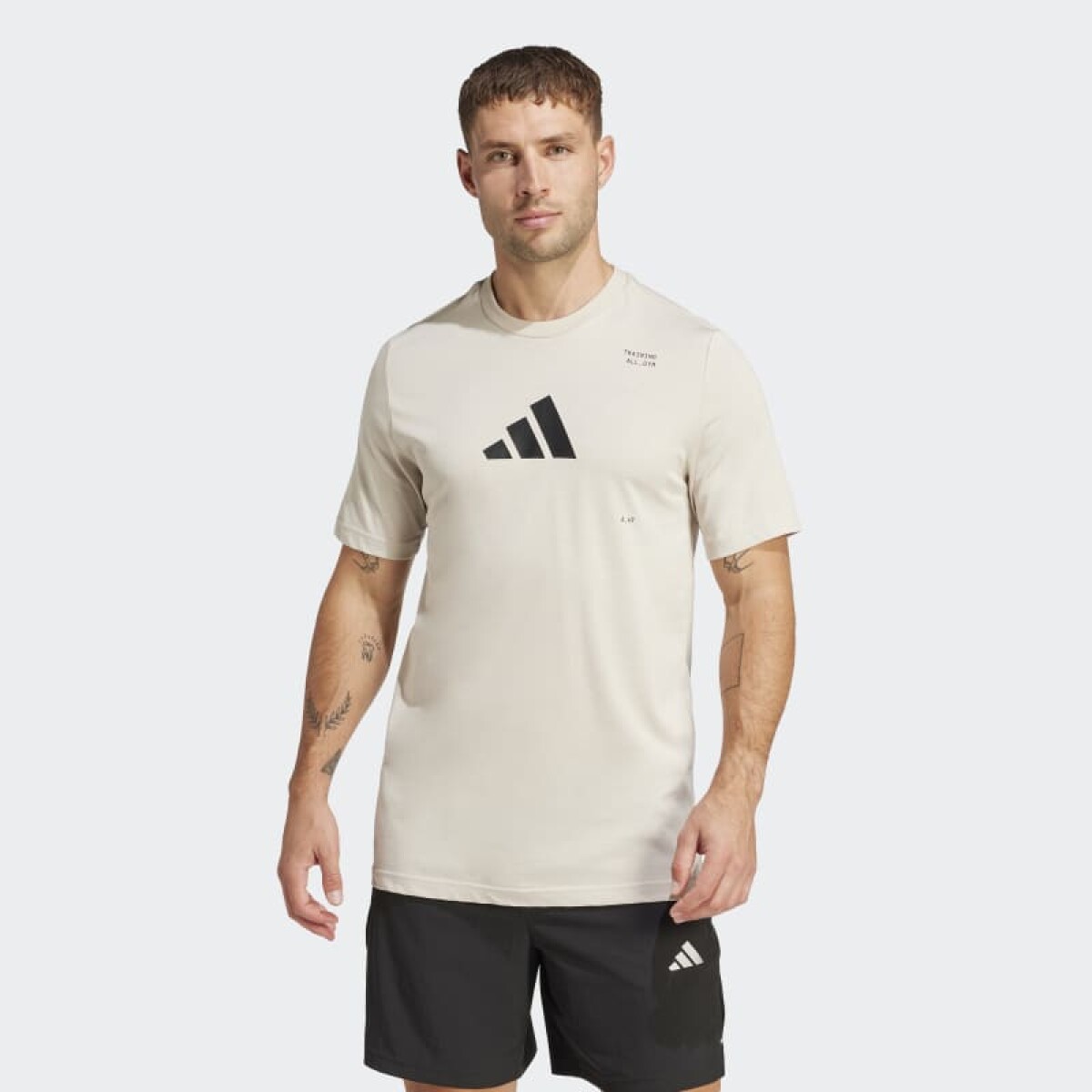 Remera Adidas Estampada All-Gym Category - Gris 