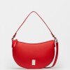 Cartera Al Hombro Lua En Napa Rojo