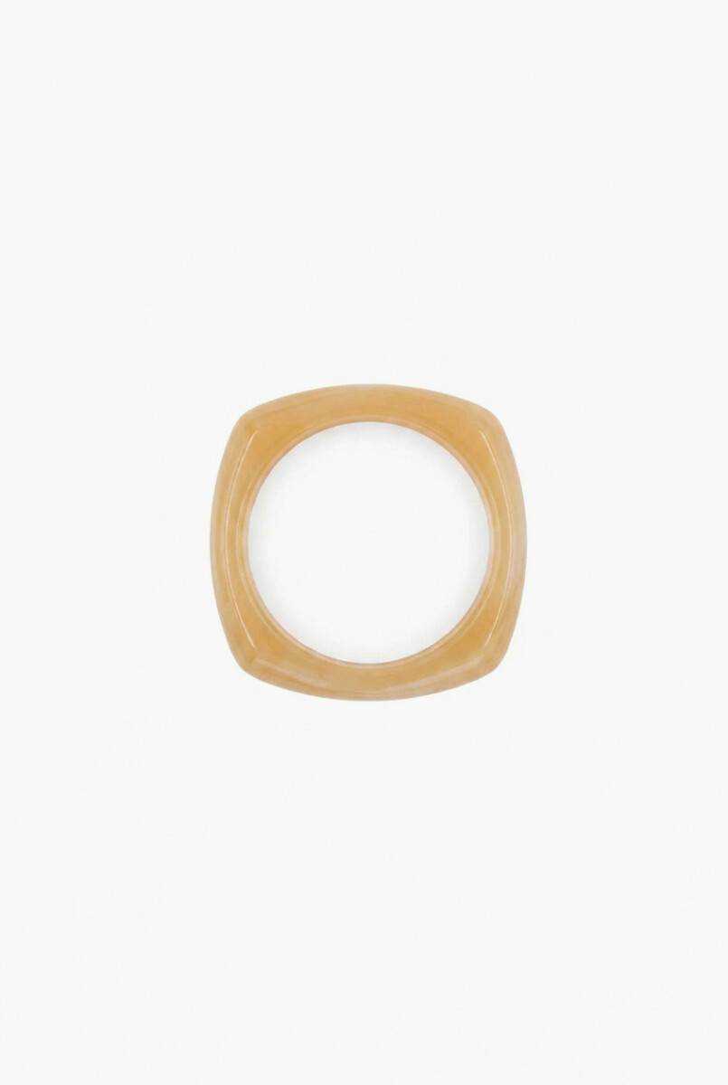 Pulsera acrilico - beige 