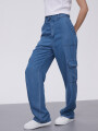 Pantalon Crossfade Azul Medio