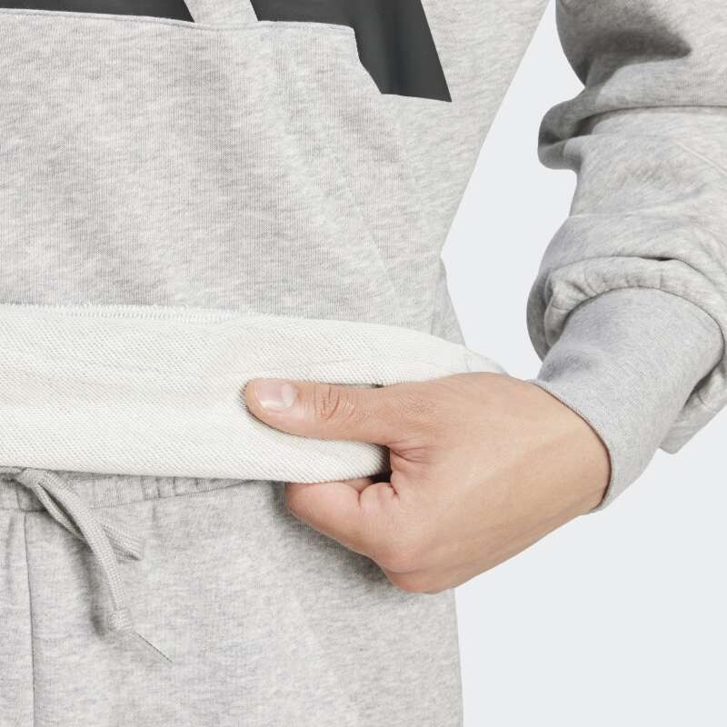 Canguro Adidas Essentials Logo Grande Felpa Francesa Gris