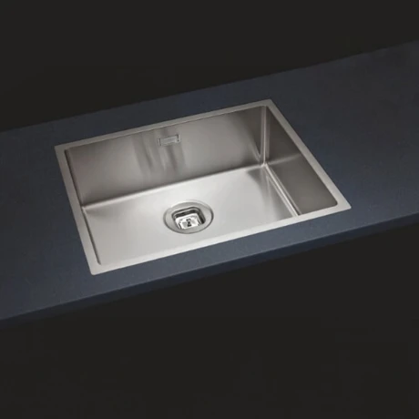 PILETA DE COCINA 50X40X20.5 ACERO INOXIDABLE DE PEGAR O SOBREMESADA 000