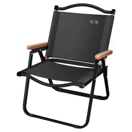 Silla plegable para camping Aventureros Negro