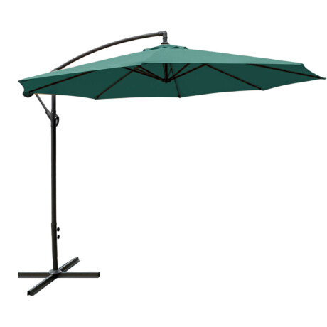 Sombrilla Jardín Exterior Impermeable Banana 3mt Verde