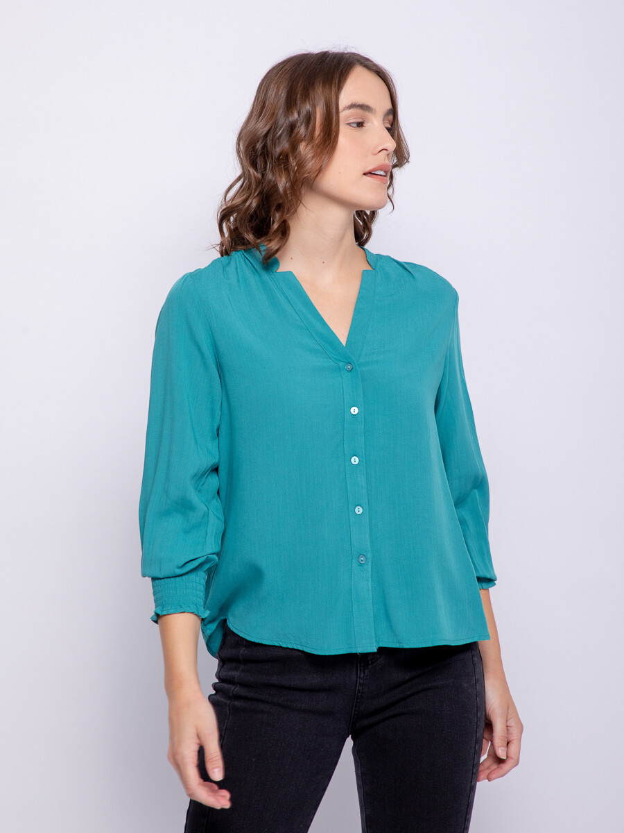 CAMISA BLAS - Verde Grecia 