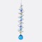 Atrapasol En Espiral De Cristal Varios Colores Azul