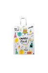 Bolsa fantasia luna 22x10x30 cm. FELIZ CUMPLE