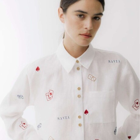 Camisa Azar Detail Blanco