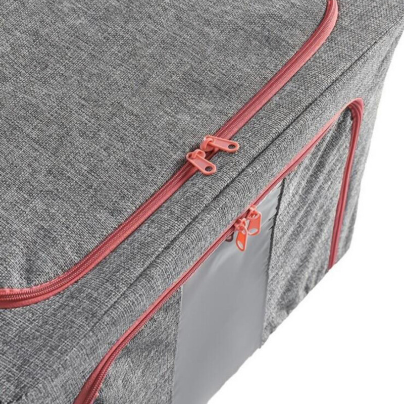 Organizador Plegable Ropa Con Estructura Metalica Apilable Talle M