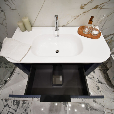 MUEBLE BALDI LAQUEADO Azul MATE 100X50X42 INCL BACHA GAMAS DE AZUL