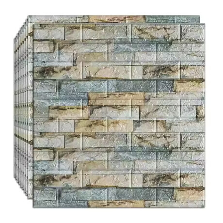 Set x15 Placa De Revestimiento simil piedra PIEDRA LAJA OCRE