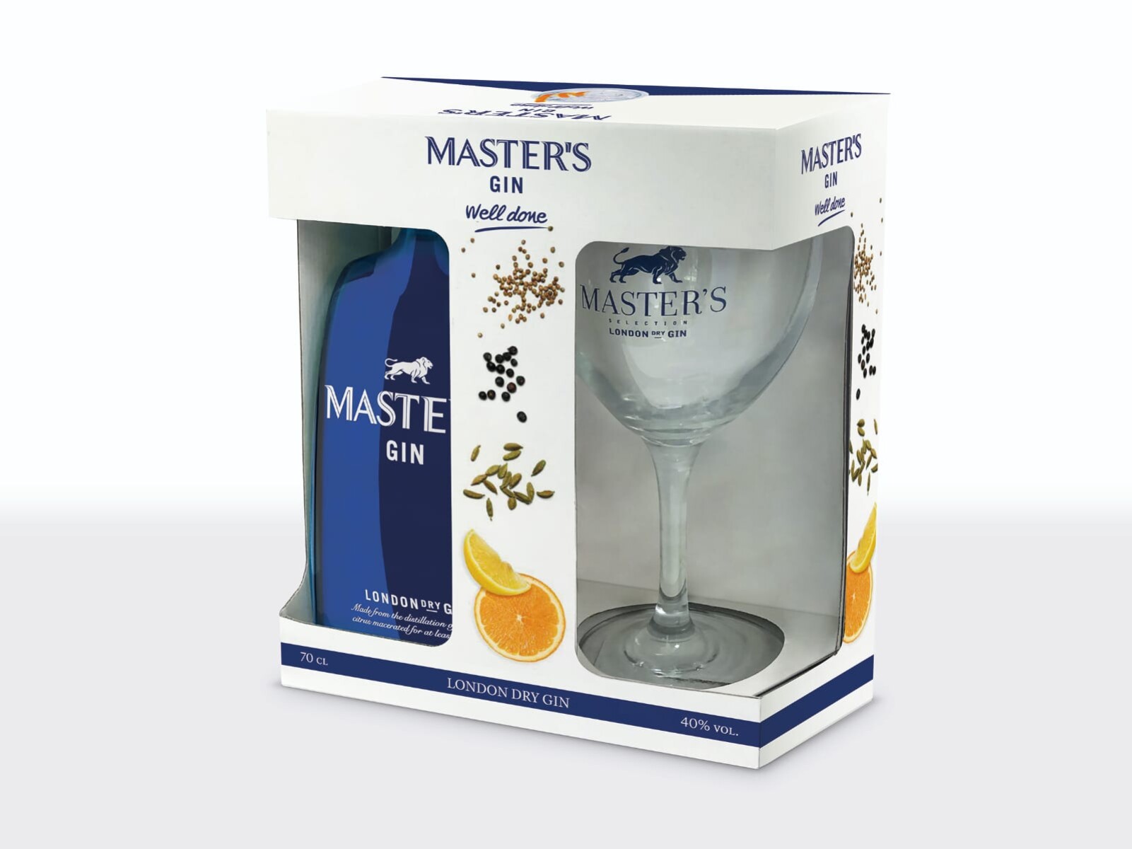 Pack Masters Gin London Dry 700ml + Copa 