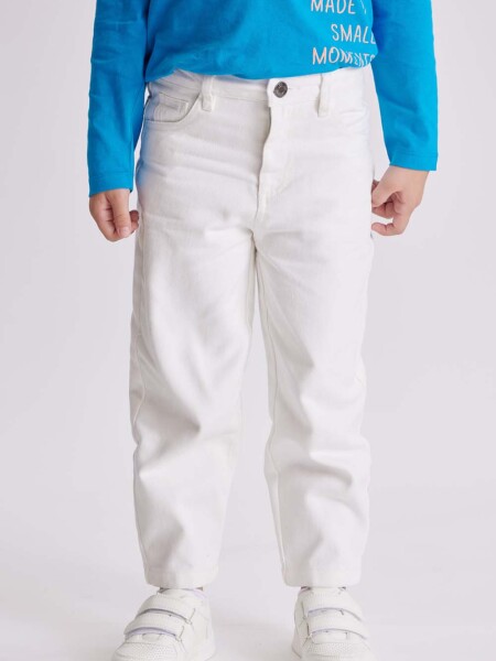 Pantalón jean slouchy Slouchy Blanco