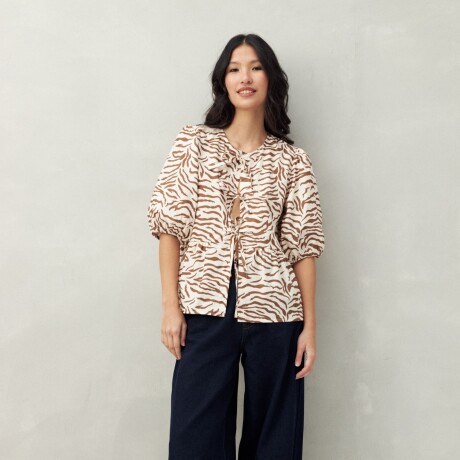 BLUSA WYNN PRINTED Almendra