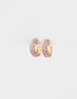 Aros Argollas Prom Argollas Con Strass - Dorado