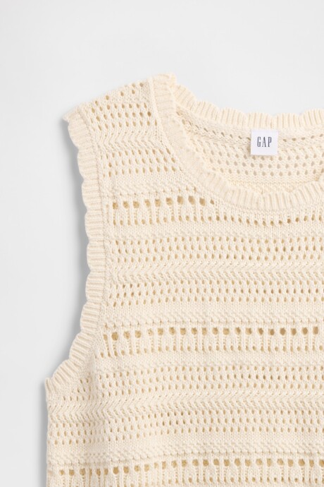 Musculosa Stitch Mujer White Sail