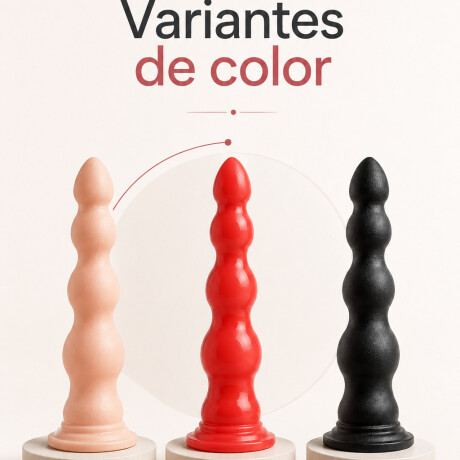 Dilatador Anal Inexpulsable XL Macizo Rojo