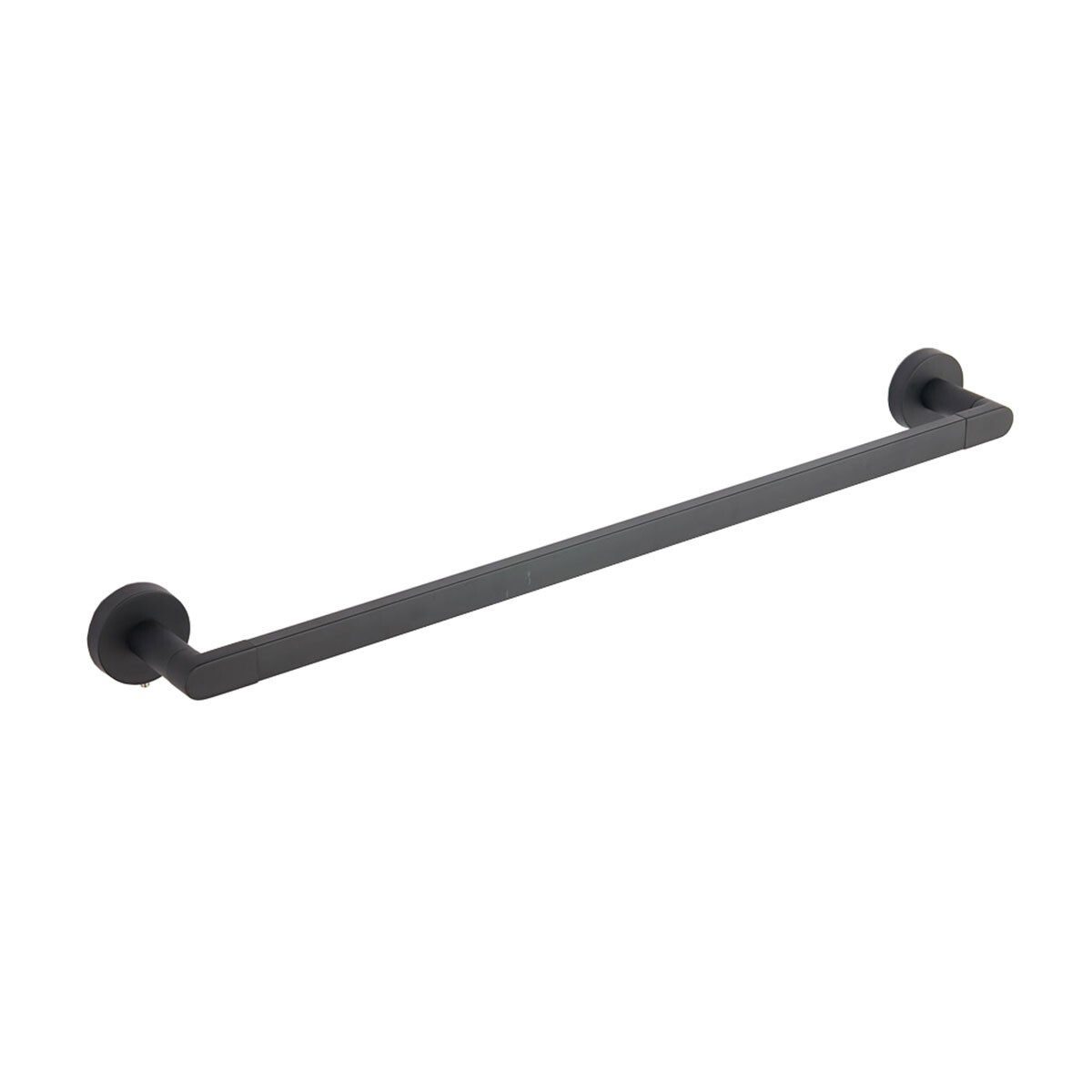 Toallero Recto Metal Zinc Negro Mate Para Baño 