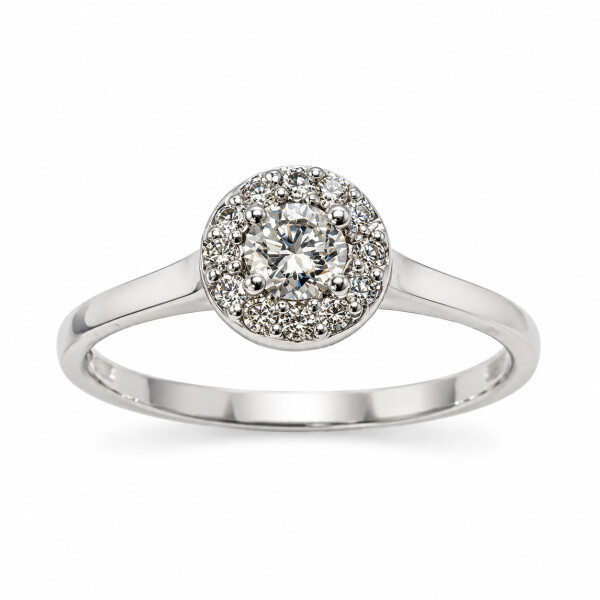 Anillo Evania de Oro Blanco 18k con Brillantes. Anillo Evania de Oro Blanco 18k con Brillantes.
