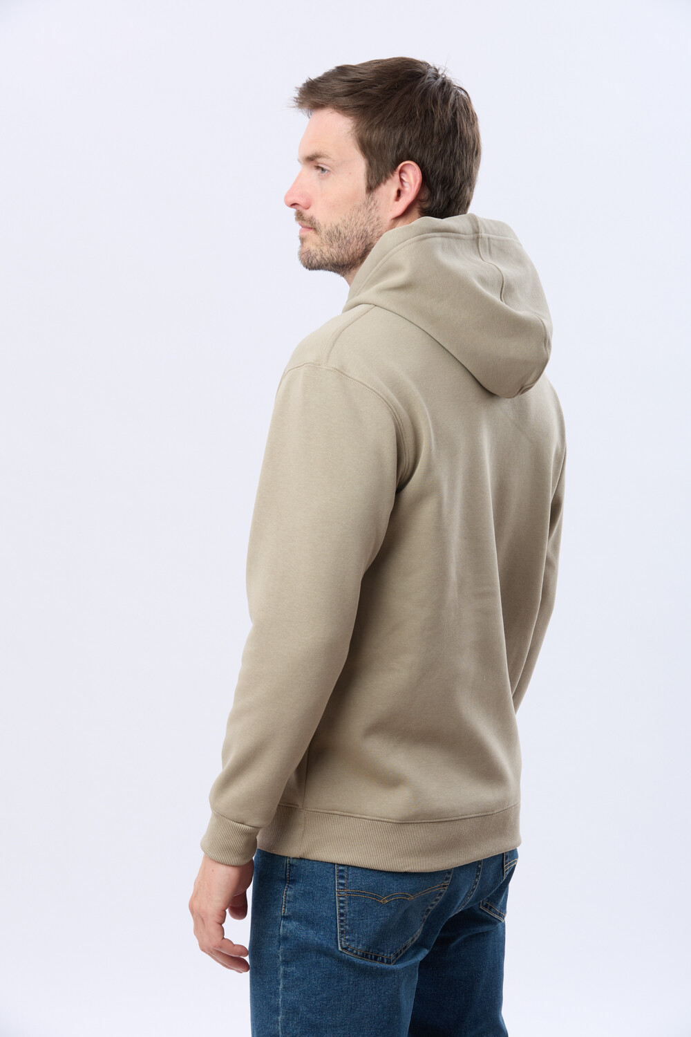 CANGURO DE ALGODÓN CON CAPUCHA Khaki