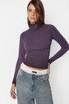 Top Polera Patch Violeta