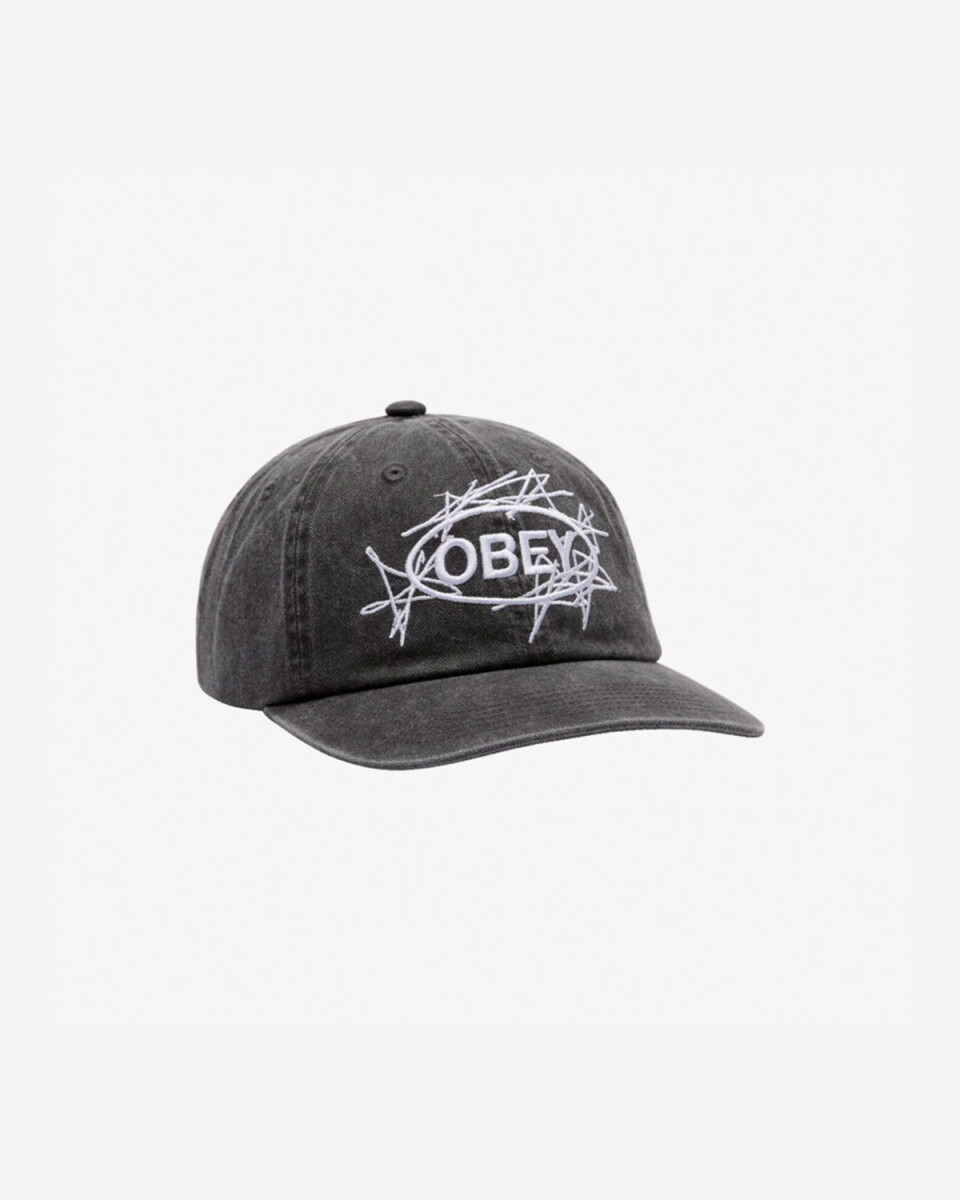 OBEY DUSTER 6 PANEL VELCRO BK 