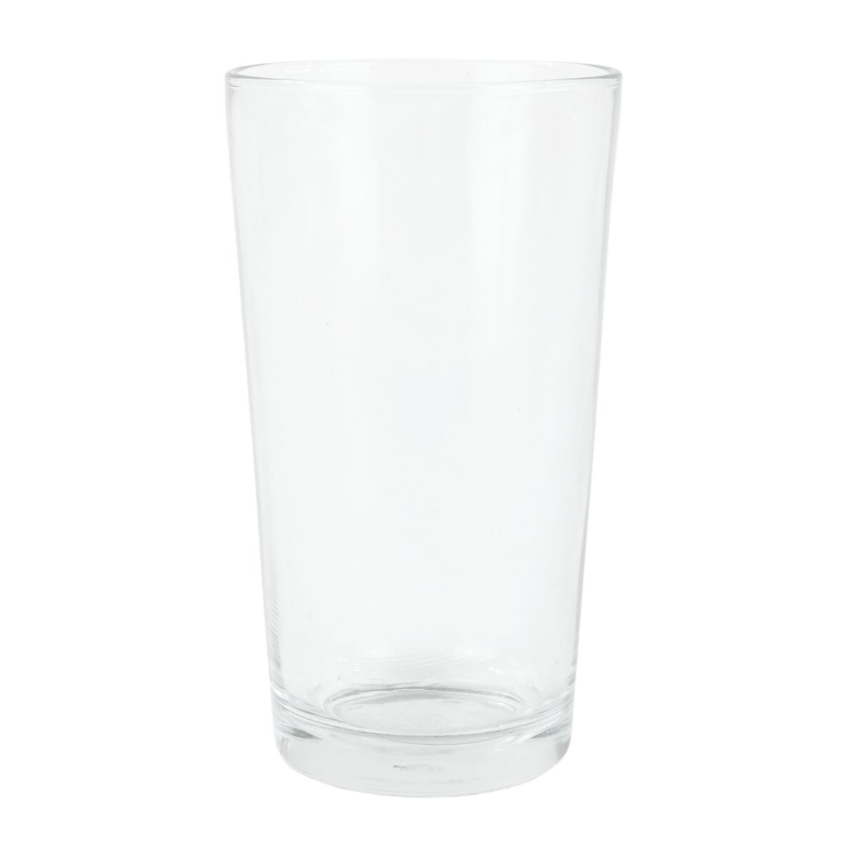 Vaso de vidrio liso alto 