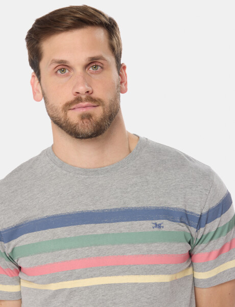 REMERA RAYADA Gris