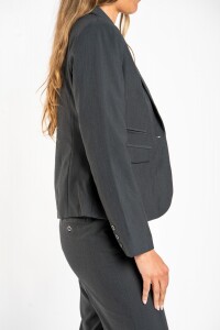 Blazer L.ejecutiva Gris Melange