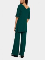 Blusa Larga Detalle Brillante verde