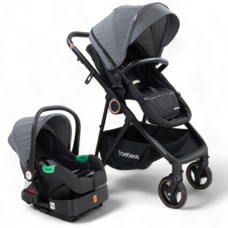 Cosmos Travel System Deluxe Isize + Base Isofix Bebesit Gris Cosmos Travel System Deluxe Isize + Base Isofix Bebesit Gris
