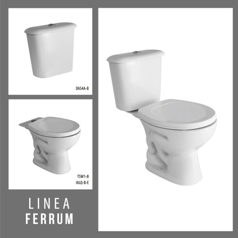 INODORO CON TAPA Y MOCHILA FERRUM BLANCO